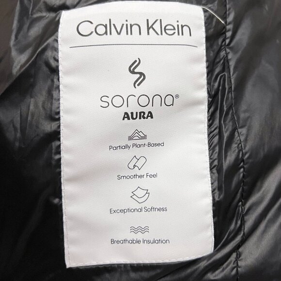 $320 NWT Calvin Klein Sorona Aura Black Puffer Jacket Women's Size S Small NWT - Picture 7 of 14